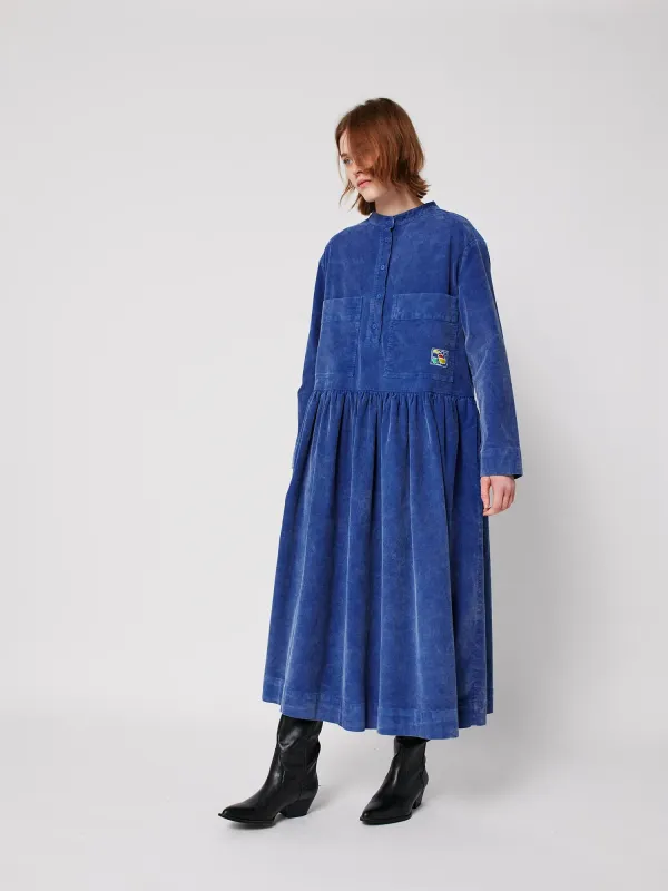 Blue corduroy relaxed dress made by Bobo Choses