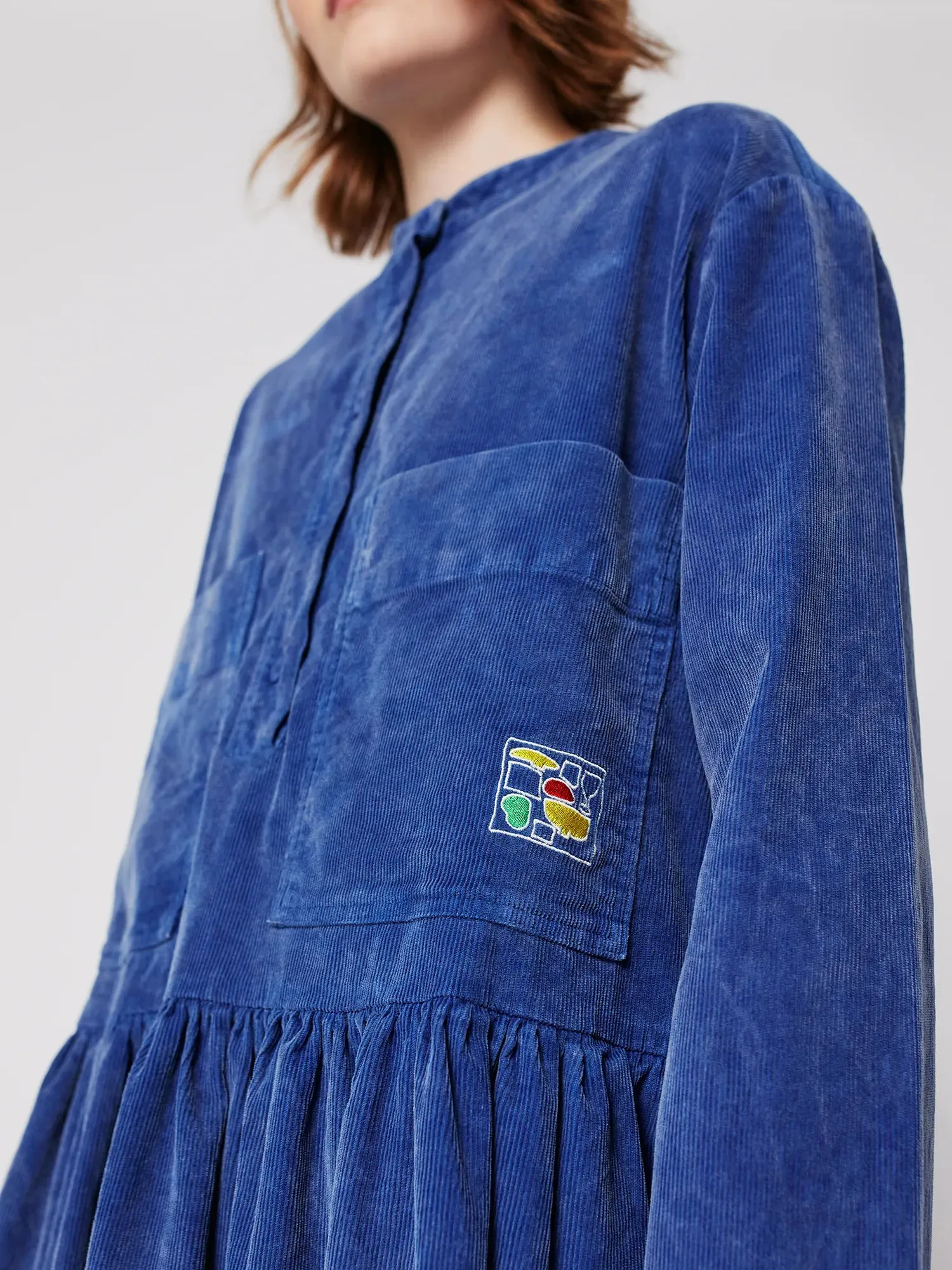 Blue corduroy relaxed dress sold by Bobo Choses product image thumbnail 5