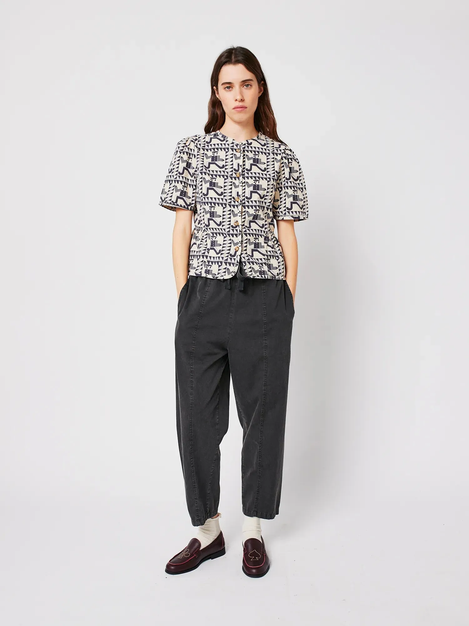 Dark grey cocoon pants sold by Bobo Choses product image thumbnail 2