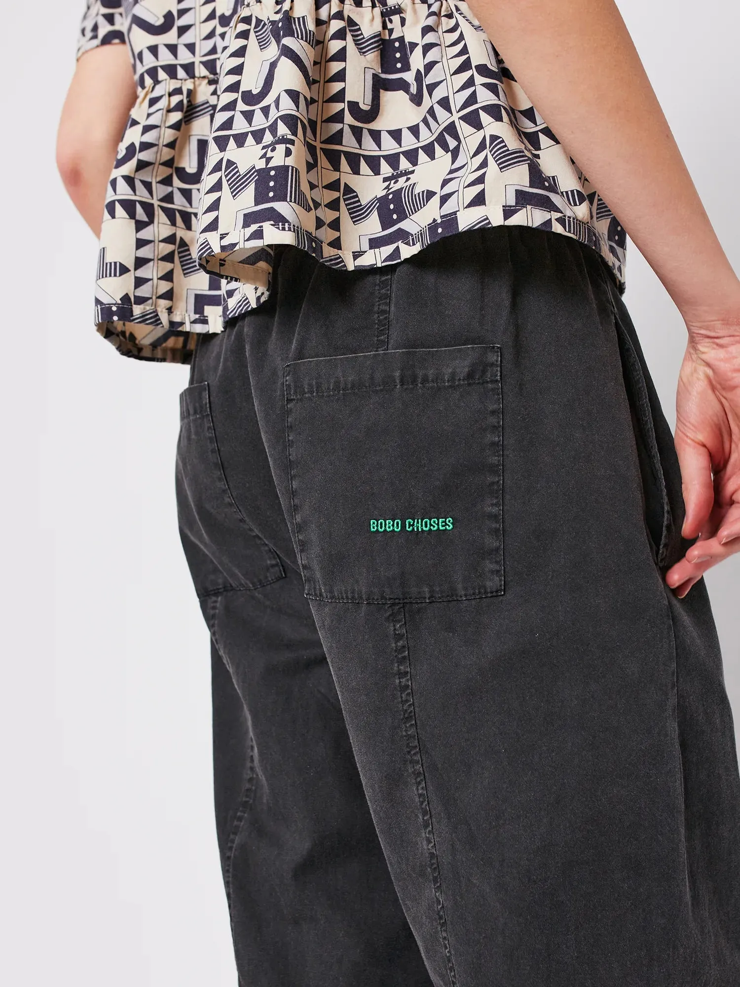 Dark grey cocoon pants sold by Bobo Choses product image thumbnail 5