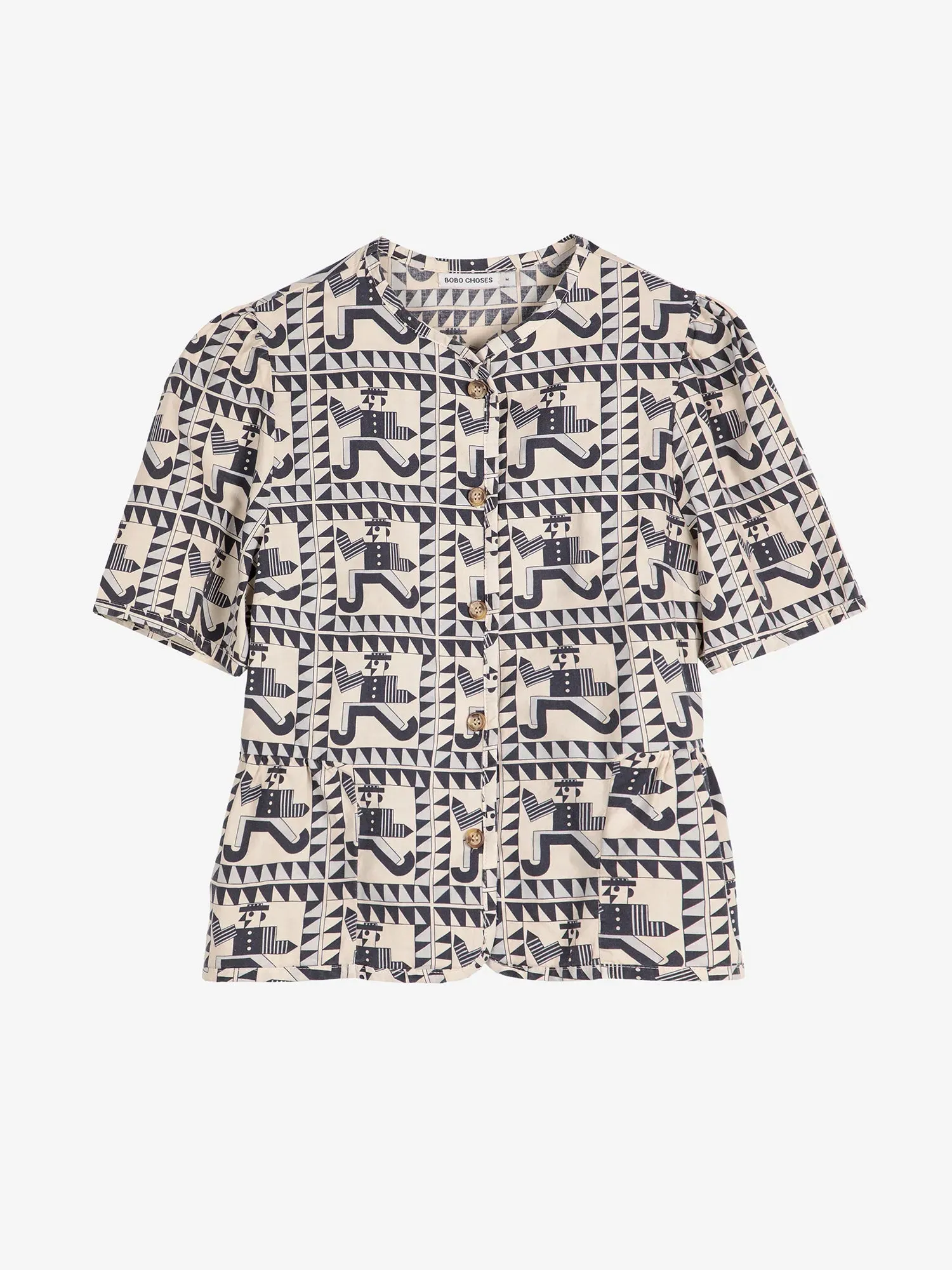 Mr Pencil pattern peplum blouse sold by Bobo Choses product image thumbnail 2