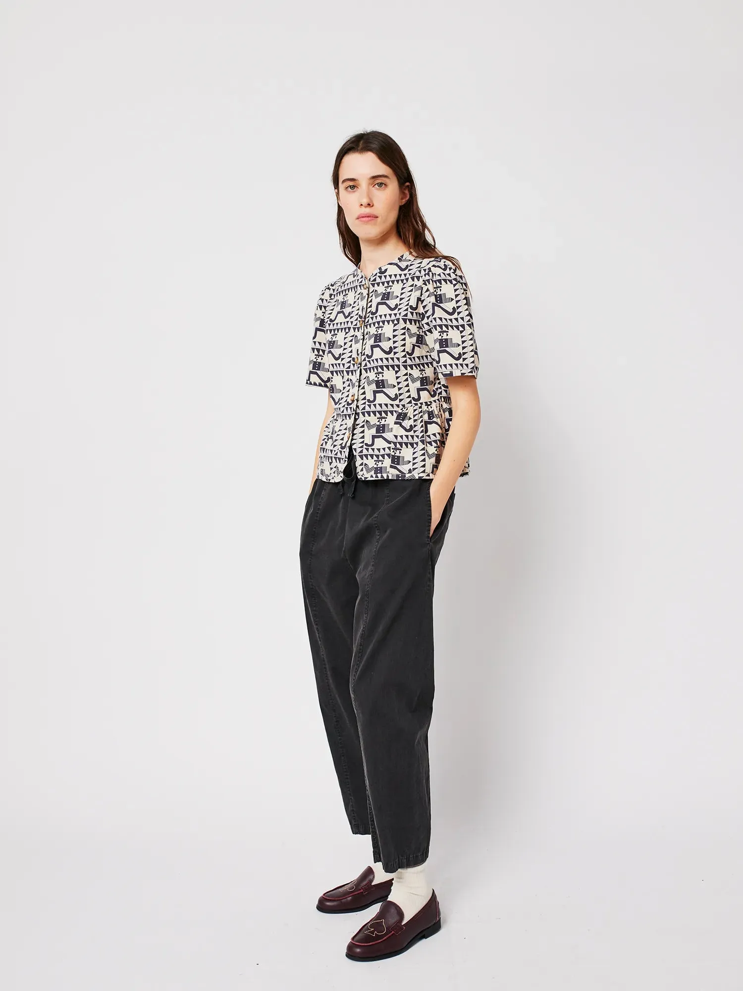 Mr Pencil pattern peplum blouse sold by Bobo Choses product image thumbnail 4