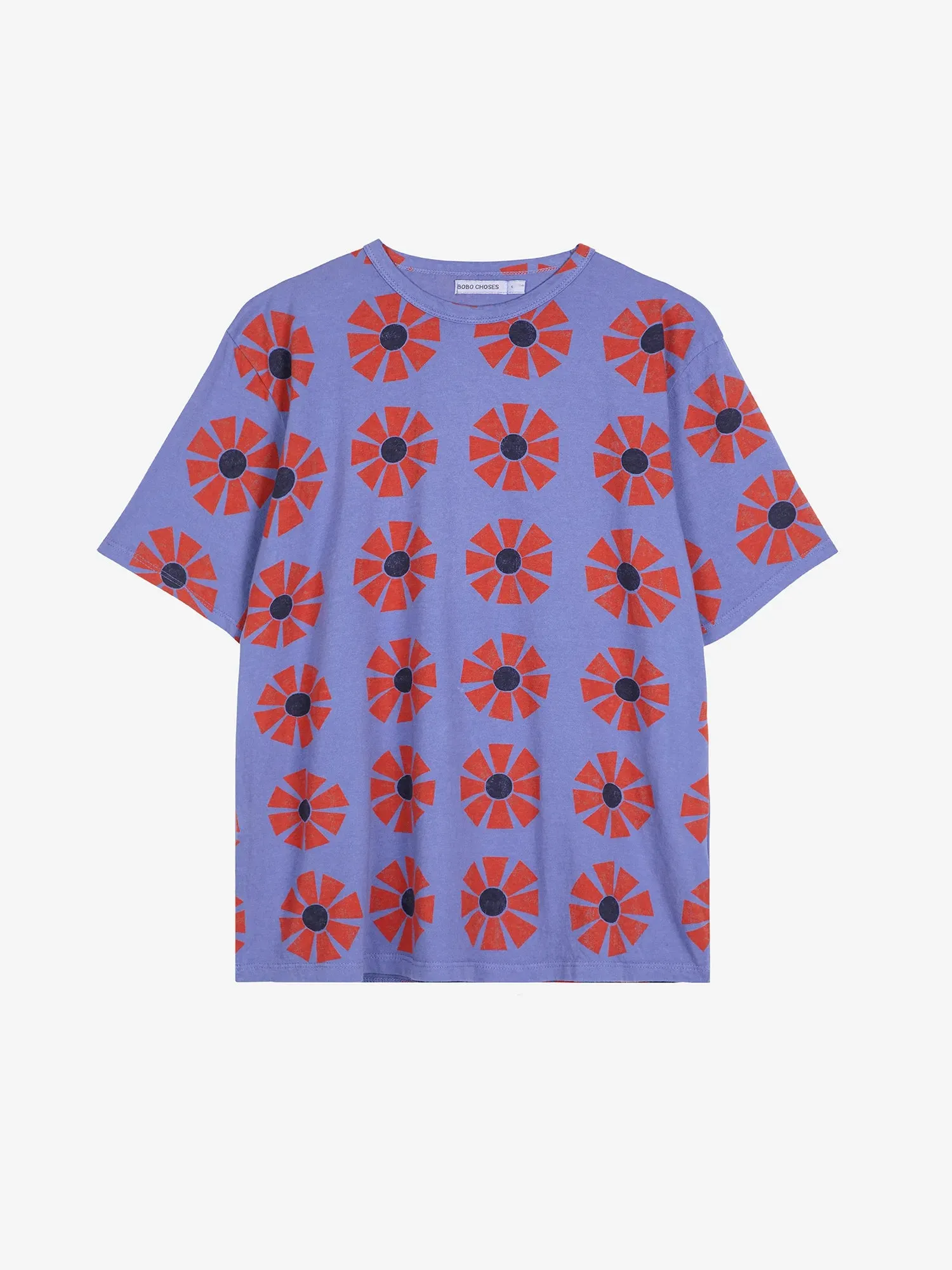 Flower pattern fitted T-shirt sold by Bobo Choses product image thumbnail 2