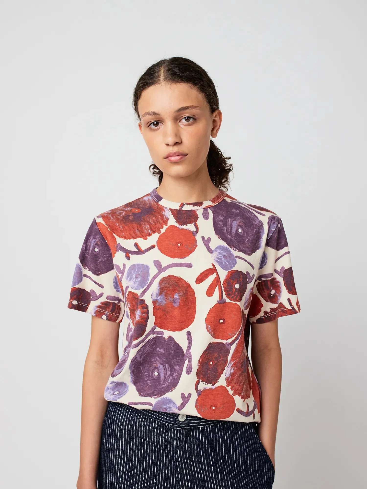 Dahlia pattern fitted T-shirt sold by Bobo Choses