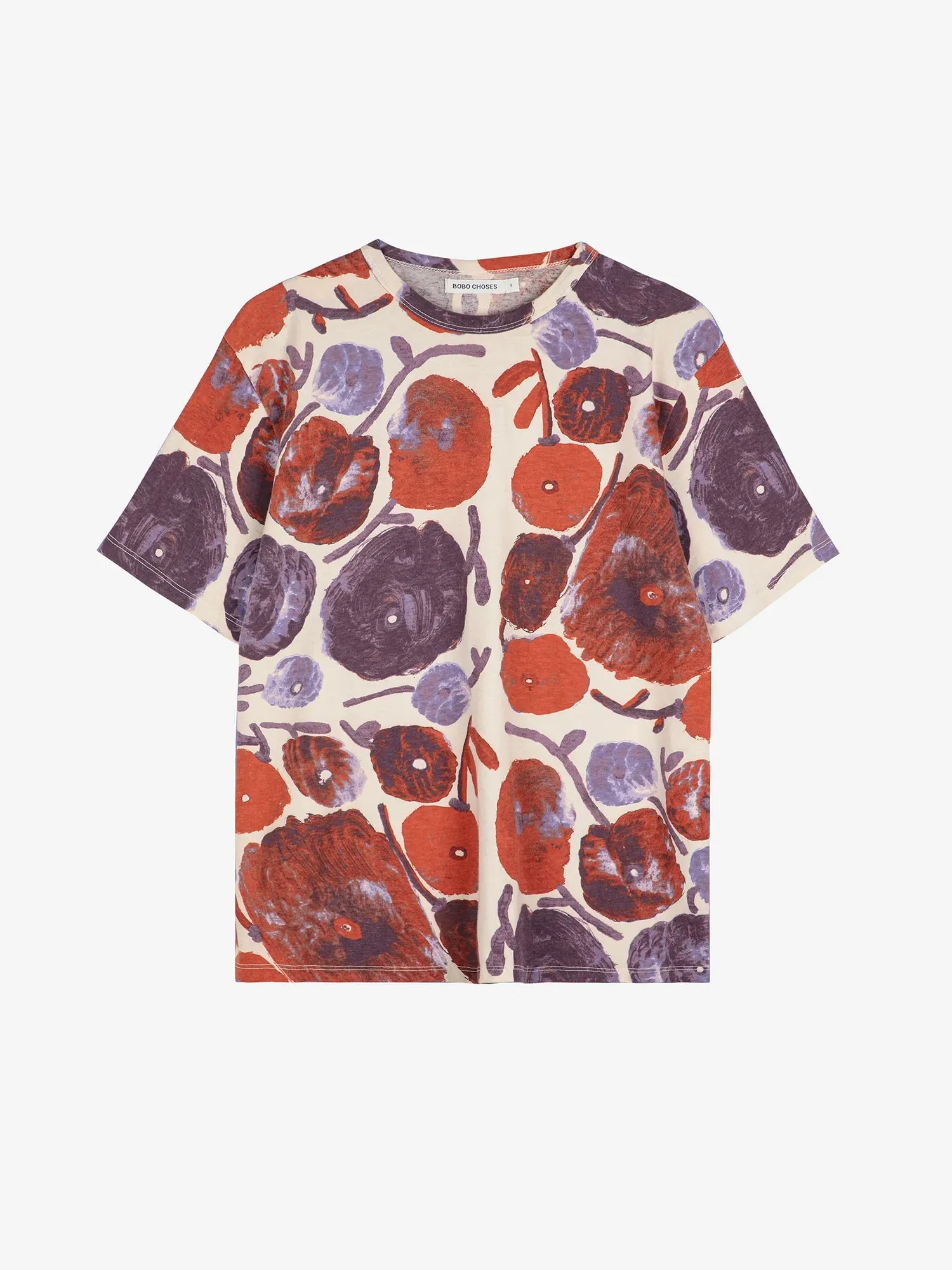 Dahlia pattern fitted T-shirt sold by Bobo Choses product image thumbnail 2