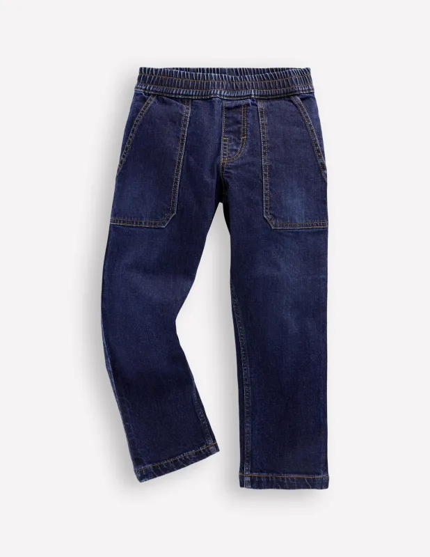 Jeanshose zum Hineinschlüpfen-Dunkle Waschung made by Boden