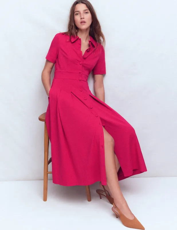 Bridget Ponte-Hemdblusenkleid-Granatapfel made by Boden