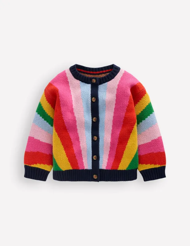 Strickjacke in Regenbogenfarben-Arc-en-ciel multi made by Boden