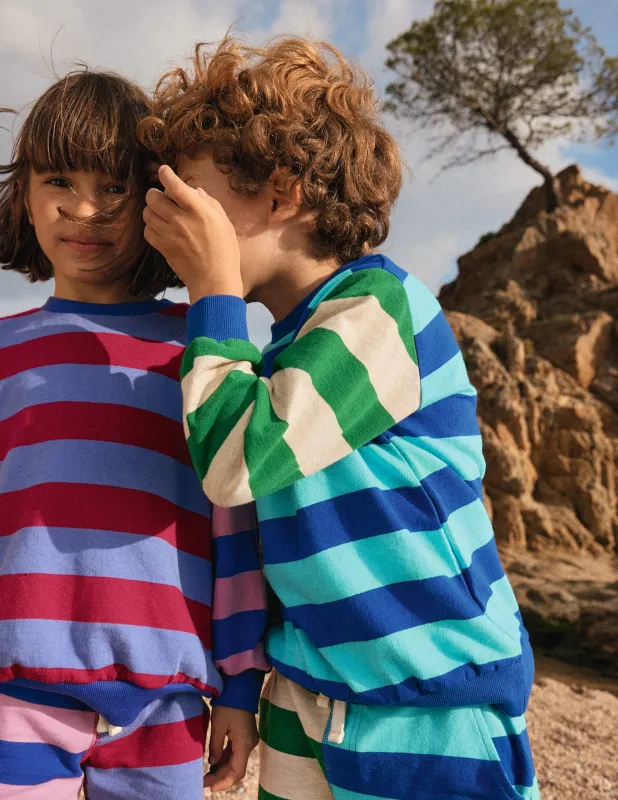 Bedrucktes Sweatshirt für den Alltag-Kuddelmuddel Streifen made by Boden