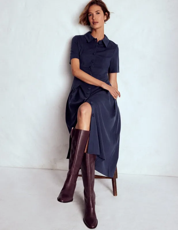 Bridget Ponte-Hemdblusenkleid-Marineblau made by Boden