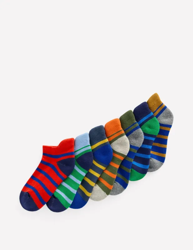 Sneakersocken im 7er-Pack-Bunt Bretonstreifen made by Boden