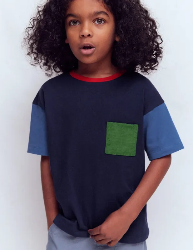 Lässiges T-Shirt aus reißfestem Material-Delftblau/Artischocke/Mittelalterlich made by Boden