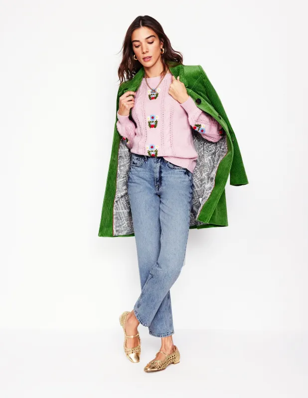Jeans mit hohem Bund und geradem Bein-Ausgeblichene Optik made by Boden