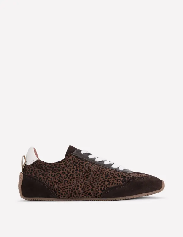 Delphine Sneaker mit schmaler Sohle-Mohair, Leopardenmuster made by Boden
