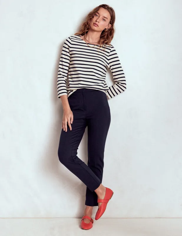 Highgate Ponte-Hose-Aqua Marine Marl sold by Boden