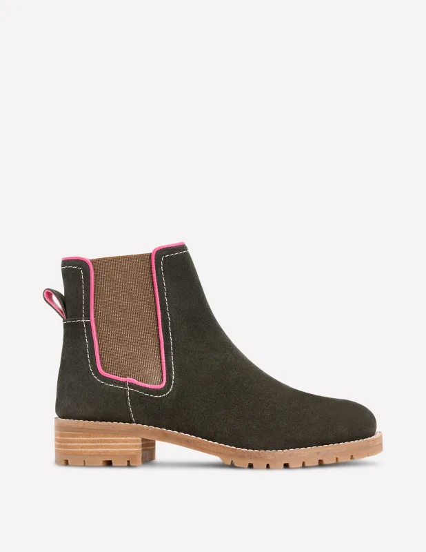 Freya Chelsea-Stiefel-Dunkles Moosgrün made by Boden