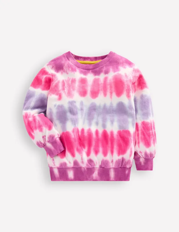 Bedrucktes Sweatshirt-Rosa, Batikmuster sold by Boden