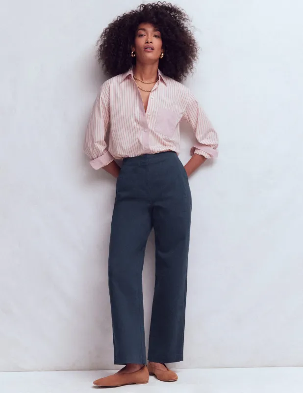 Barrel-Chinohose-Marineblau sold by Boden