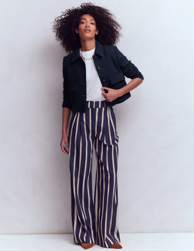 Lisburn Jacke mit aufgesetzter Tasche-Marineblau made by Boden