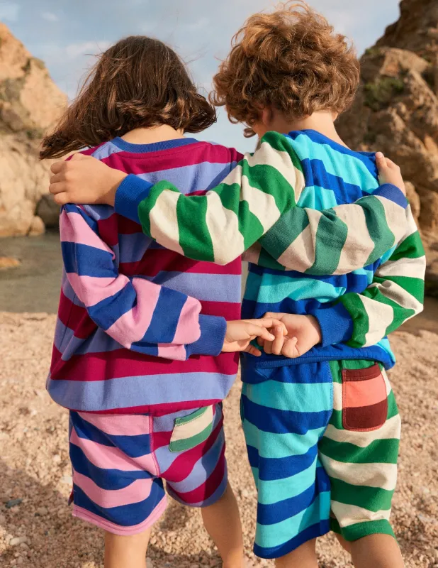 Bedruckte Shorts-Kuddelmuddel Streifen sold by Boden