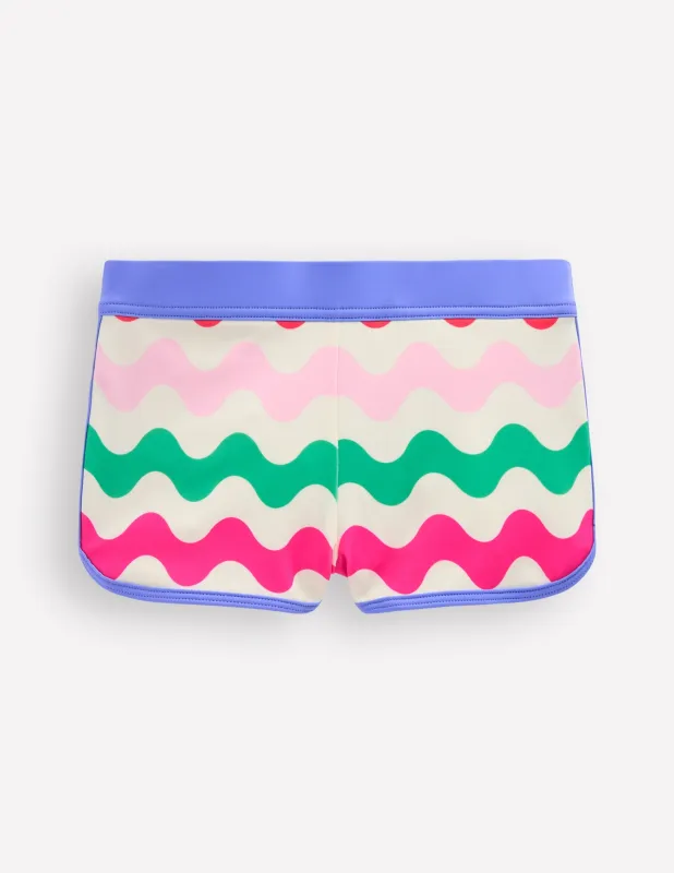 Gemusterte Badeshorts-Bunt Welle made by Boden