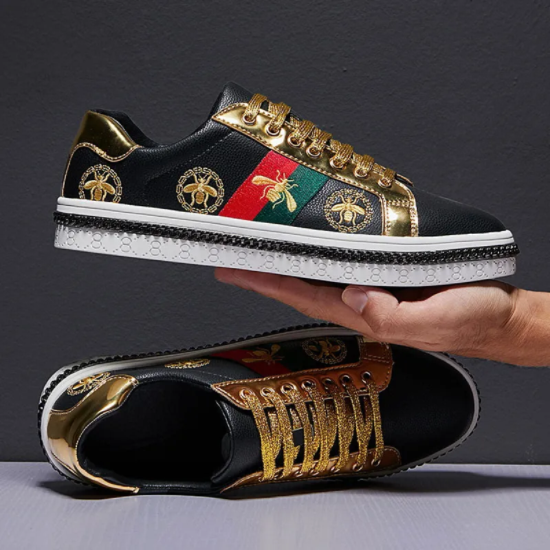Stylish Brand Embroidered Skateboarding Sneakers made by Body Central