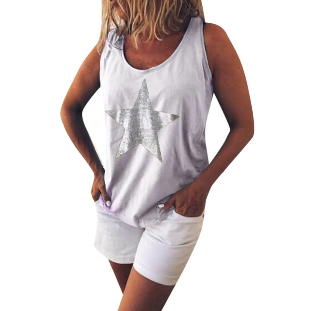 Loose Vest Round Neck Sleeveless Shirt sold by Body Central product image thumbnail 5