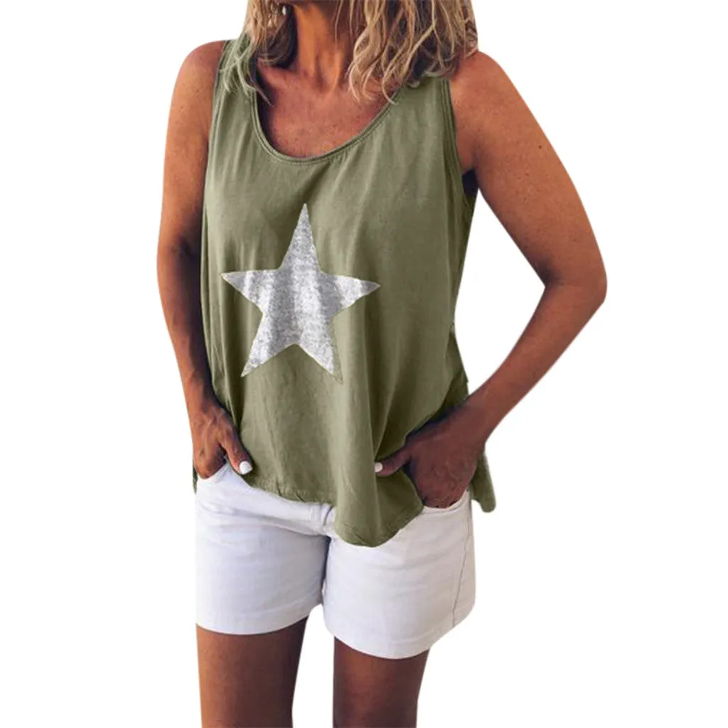 Loose Vest Round Neck Sleeveless Shirt sold by Body Central product image thumbnail 2