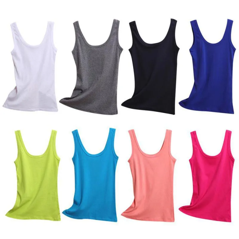 Top Sleeveless Round Neck Loose Cotton T-Shirt sold by Body Central