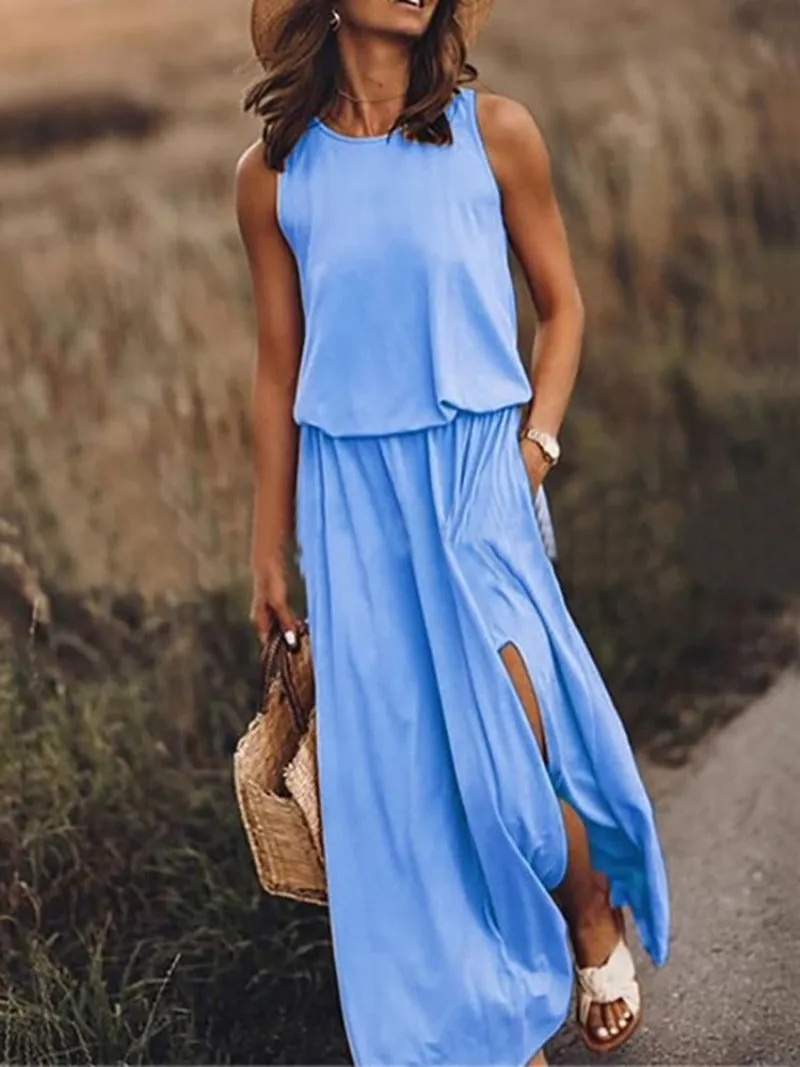 Casual Long Maxi Summer Dress sold by Body Central product image thumbnail 5