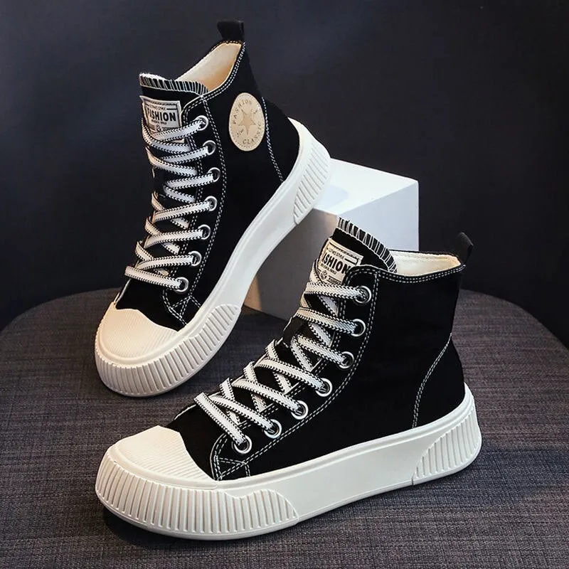 Canvas High-top Shoes sold by Body Central product image thumbnail 2