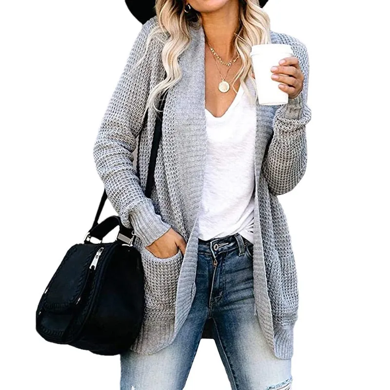 Knitted Double Pocket Cardigan sold by Body Central product image thumbnail 2