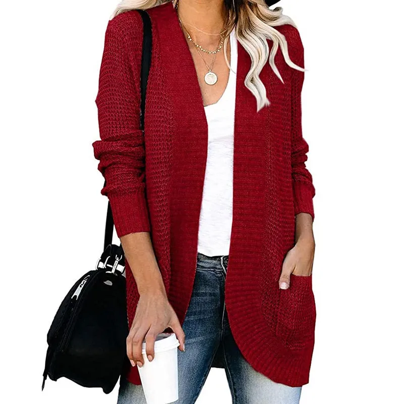 Knitted Double Pocket Cardigan sold by Body Central product image thumbnail 4