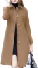 Wool Mid Length Single Breasted Slim Blended Coat sold by Body Central