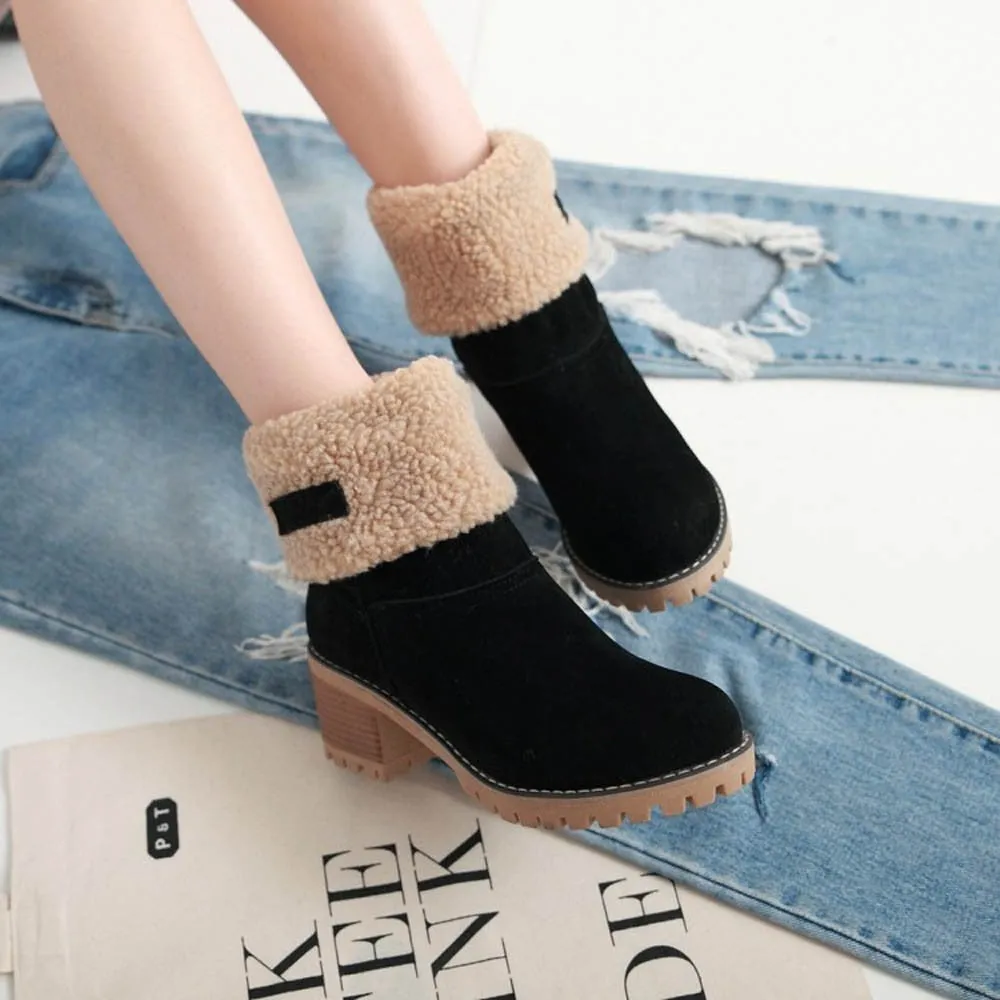 Fur Warm Wool Comfortable Boots sold by Body Central product image thumbnail 3