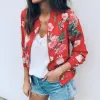Retro Floral Zipper Up Outwear Bomber sold by Body Central