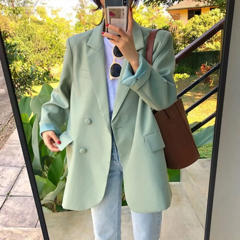 Double Breasted Thin Pockets Blazer sold by Body Central