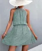 Short Mini Halter Boho Floral Dress sold by Body Central