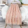 Floral Elastic High Waist Mesh Midi Skirt sold by Body Central