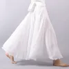 Elegant High Waist Linen Maxi Skirt sold by Body Central