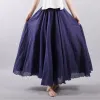 Elegant High Waist Linen Maxi Skirt sold by Body Central