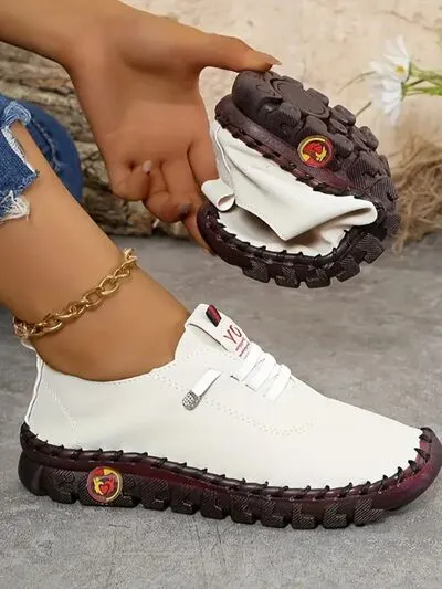 PU Leather Round Toe Slip-Ons sold by Body Central product image thumbnail 2