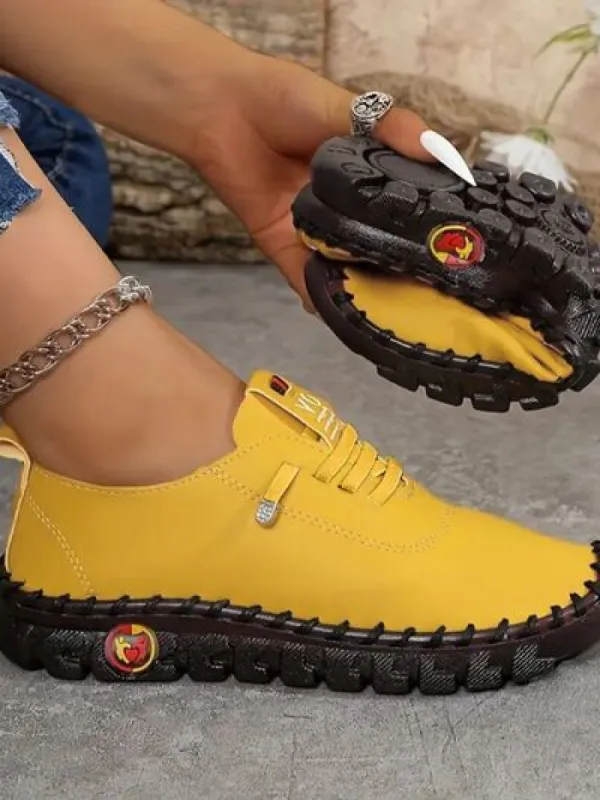 PU Leather Round Toe Slip-Ons sold by Body Central