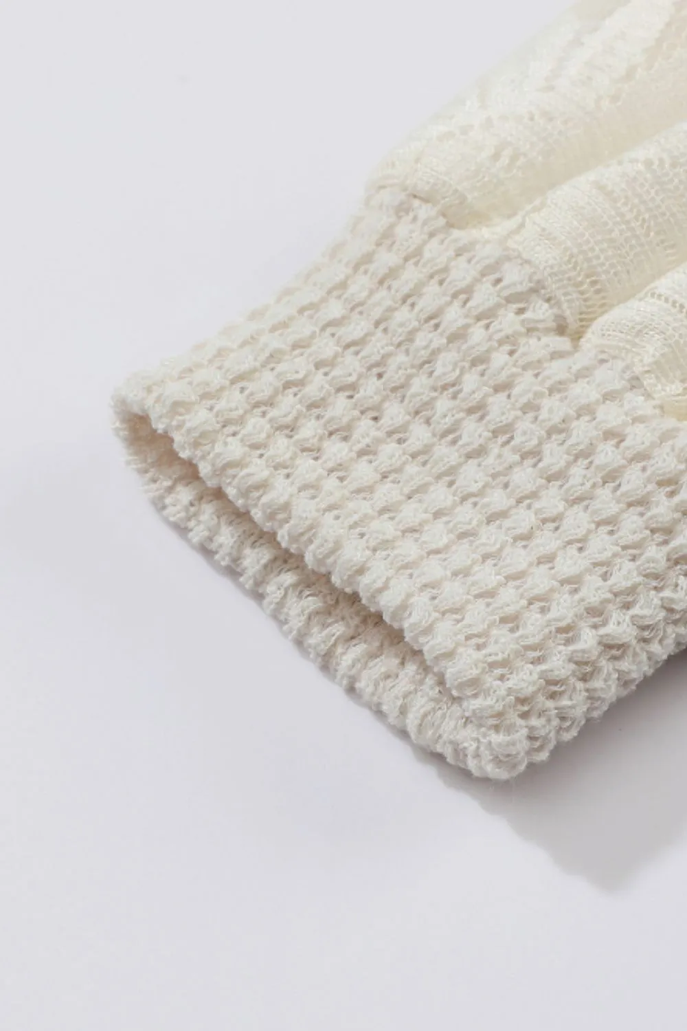 Mock Neck Lace Long Sleeve Top sold by Body Central product image thumbnail 3