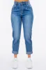 High Waist Pleated Waist Mom Jeans sold by Body Central