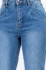 High Waist Pleated Waist Mom Jeans sold by Body Central