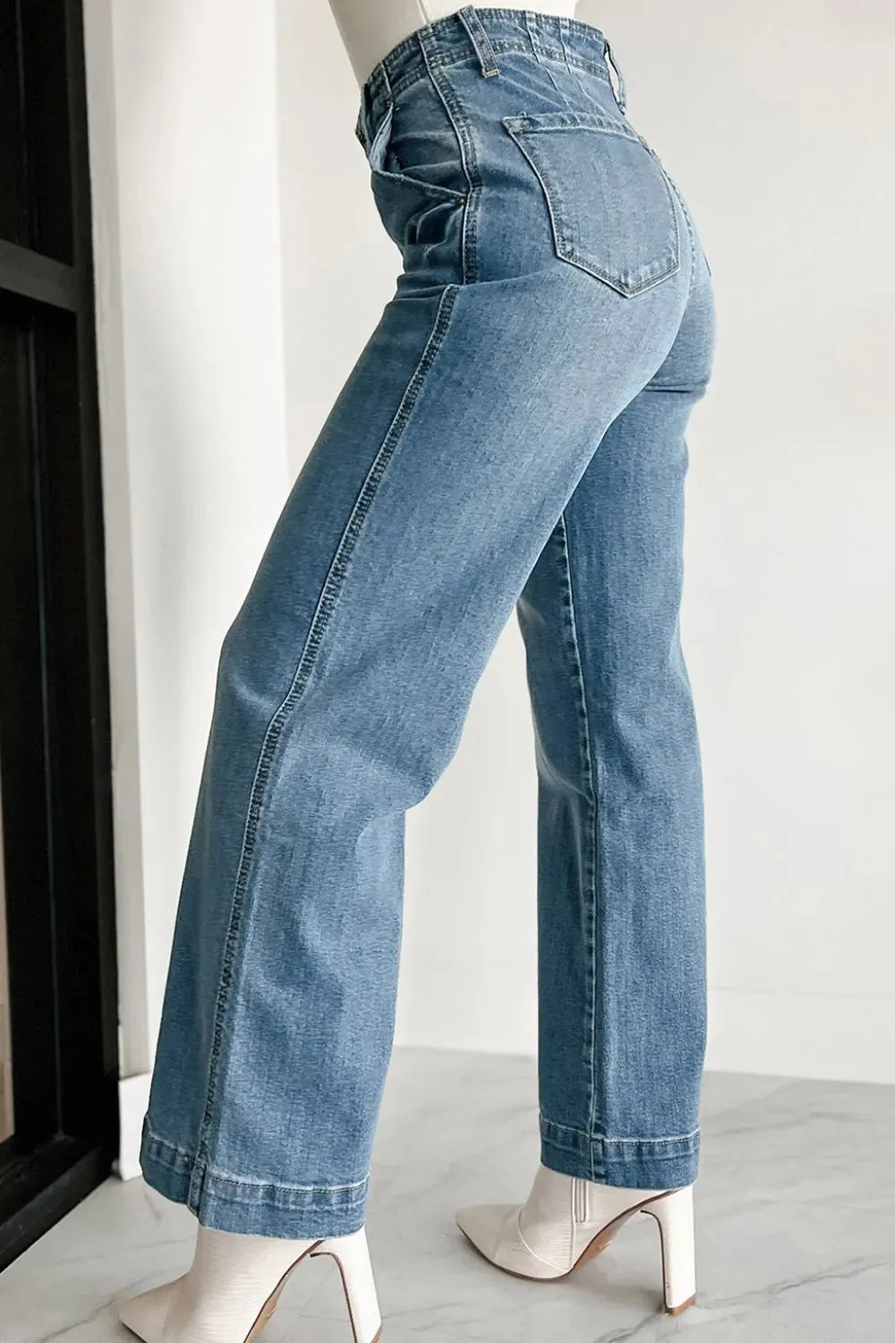 Button Fly High Waist Jeans sold by Body Central product image thumbnail 3