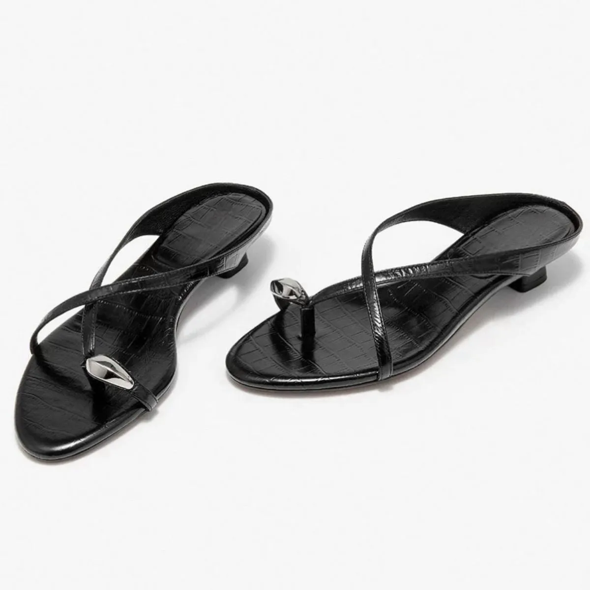 Toe Loop Block Heels Sandals sold by Body Central product image thumbnail 4