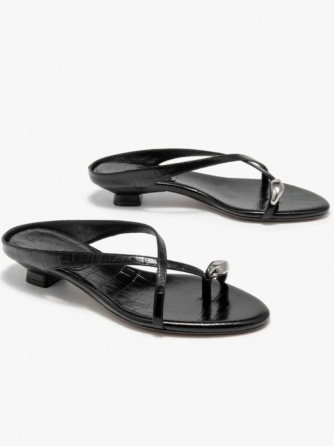 Toe Loop Block Heels Sandals sold by Body Central product image thumbnail 3