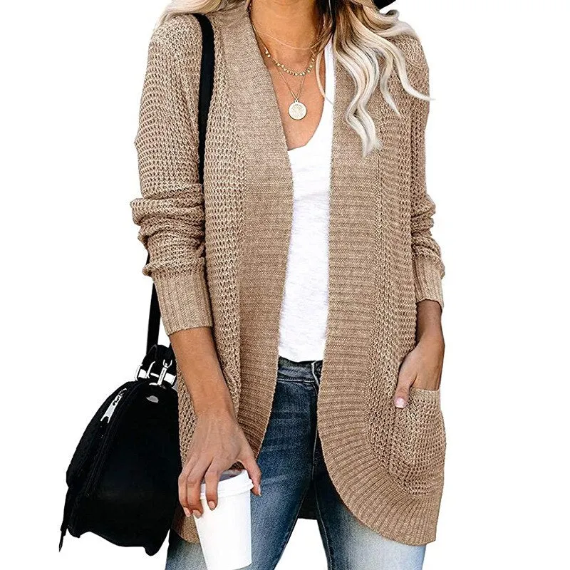 Knitted Double Pocket Cardigan sold by Body Central product image thumbnail 3
